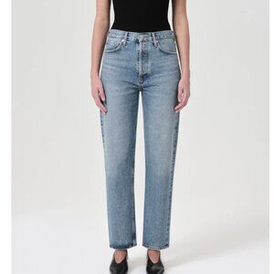 AGOLDE 90's Pinch Waist High Rise Straight In Navigate Size 24